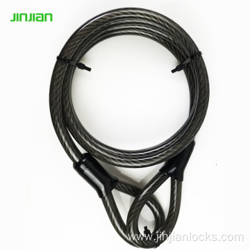 Extention double Loops cable for U Lock Padlock